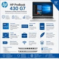 thumbnail image 5 of Laptop HP ProBook 430 G7 Intel Core i3 10th Gen 8GB 256GB Plata Reacondicionado, 5 of 5