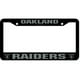 Cadre de Plaque d'Immatriculation Noir Oakland Raiders Chrome – image 1 sur 1