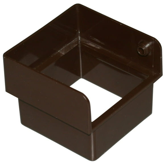 Contemporary Brown Vinyl Downspout Diverter