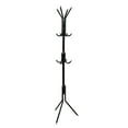 thumbnail image 1 of Unique Bargains 3-Tier Metal Coat Hat Rack Tripod Stand Hall Tree 12 hooks, 1 of 7
