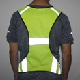 thumbnail image 2 of Chaleco reflectante para correr o andar en bicicleta (mujeres y hombres, con bolsillos, equipo para trotar, andar en bicicleta, caminar) Cintura ajustable oso de fresa vestir, 2 of 5