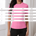 thumbnail image 3 of Women's Workout Tops Dry Fit T Shirts Athletic Short Sleeve Gym Shirts for Women,Running Yoga Active Tees Pink S, 3 of 5