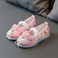 thumbnail image 5 of LNMQLPDBS Girls Shoes New Handmade Hanfu Shoes Children Embroidered Shoes Shoes Baby Antique Performance Shoes Flower Girl Shoes for Wedding Dress Shoes for Vacation Pink 4.5-5 Years, 5 of 6