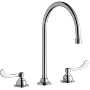 Elkay LK800GN08T4 Elkay 8" Centerset with Concealed Deck Faucet with 8" Gooseneck Spout 4" Wristblade Handles Chrome
