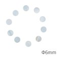 thumbnail image 3 of serony 10 Pieces Guitar Dots White Shell Inlay Dots for Guitar Ukulele Parts 6mm, 3 of 9