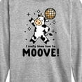 thumbnail image 3 of Instant Message - Watch Me Moove Disco Cow - Toddler & Youth Long Sleeve Graphic T-Shirt, 3 of 6