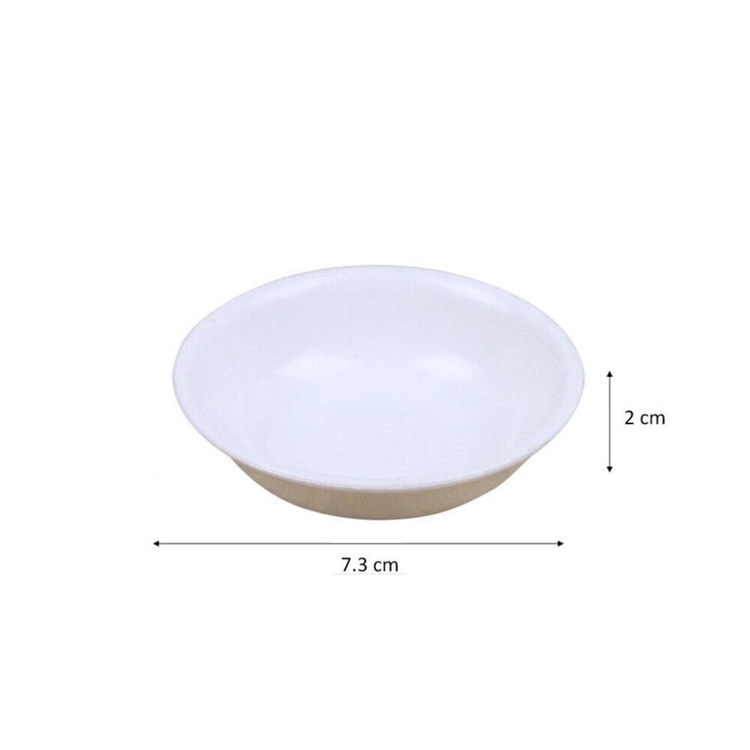 20pcs Plastic To Go Containers dipping sauce dishes White Seasoning Dish,  Sauce Dipping Bowls Saucers Bowl for Home Kitchen soy
