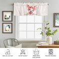 thumbnail image 6 of Kitchen Valances for Window, Farm Watercolor Pink Pig Light Filtering Rod Pocket Valance Curtain, Cartoon Animal Short Curtains Window Topper for Bedroom Bathroom Living Room 54x18in, 6 of 9