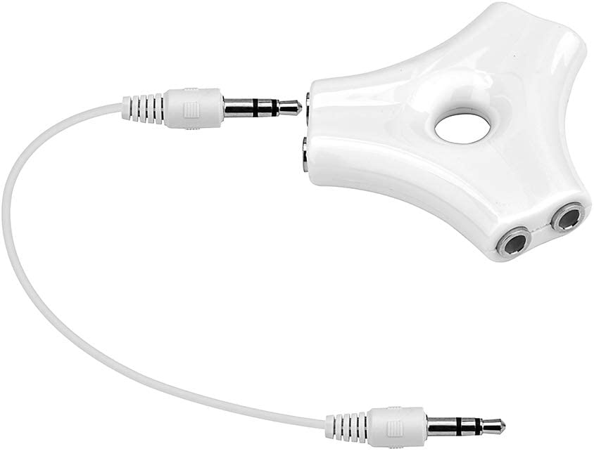 5Way Multi Headphone Splitter, 3.5mm Audio Stereo Headset AUX Adapter
