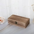 thumbnail image 2 of Lefu Rectangular Wooden Storage Box Retro Wooden Box Clamshell Wooden Gift Box, 2 of 9