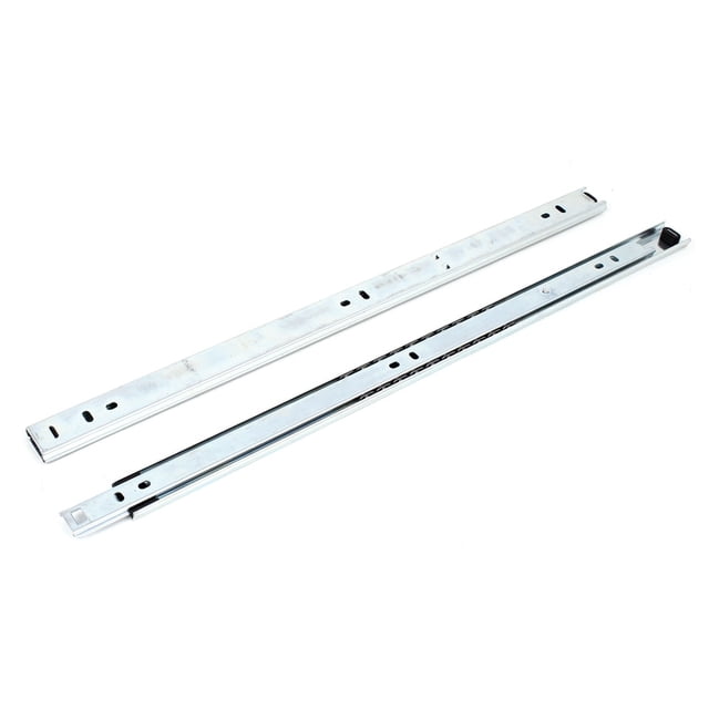Deslizadores de cajón de montaje lateral con rodamientos de bolas telescópicos de 17" - Par