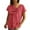 Red, variant on Chic Tie Neck Short Sleeve Blouse for Women Elegant Business Casual Work Tops XL Size White