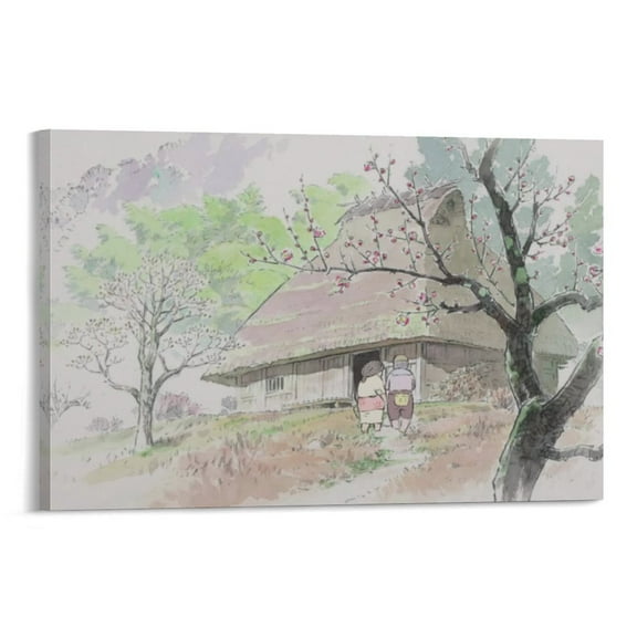 Anime The Tale of The Princess Kaguya Poster Famous Posters Wall Art Painting Canvas Gift Living Room Prints Bedroom Decor Poster Artworks 12x18inch(30x45cm)