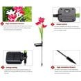 thumbnail image 2 of CHAO Juego de 4 luces solares para jardín al aire libre, cambio de color con 16 flores de lirio solares más grandes, lámpara solar impermeable IP65 para jardín, patio, decoración de caminos, 2 of 4