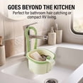 thumbnail image 3 of Sink Hanging Strainer Basket with Openable Bottom Cover, Kitchen Food Waste Collector for Sink Garbage Filter, Quick Draining Colander for Cooking and Food Prep (Green), 3 of 6