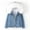 White, variant on AOOCHASLIY 2023 Women Winter Coat Women Warm and Versatile Spliced Lamb Hair Thickened Plush Denim Jacket with A Hat Thickened Plush Collar