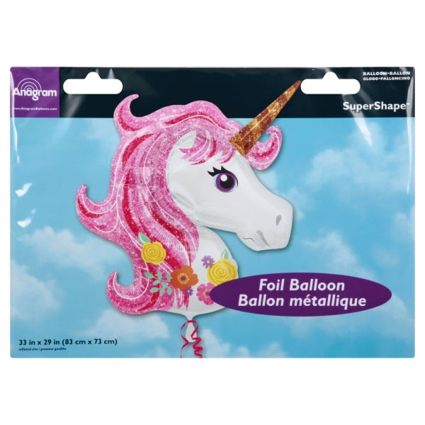 Magical Unicorn Super Shape Foil Balloon 33'