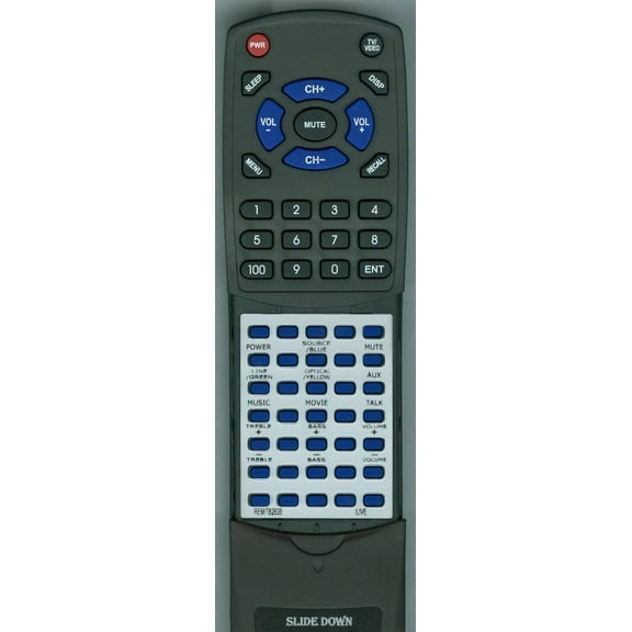 Replacement Remote for ILIVE REM-ITB283B, REMITB283B, RTREMITB283B, ITB283B
