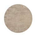 thumbnail image 3 of JERFIT 22 inch Cream Round Pedestal End Table, Small Side Table for Living Room, Bedroom & Entryway, 3 of 9