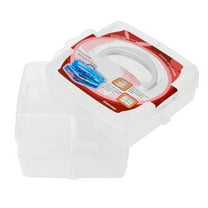 Lloopyting Divided storage containers craft Clear plastic bead boxes Plastic totes with lids for storage on clearance Diy New Clear Plastic Jewelry Bead Storage Box Container Organizer Case Craft Tool