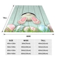 thumbnail image 3 of Zufioo White Bunny Bottom And Easter Eggs Fleece Blanket Queen Size,Plush Bed Blanket,Ultra Soft Throw Blanket,Plush Fuzzy Cozy Blanket Perfect for Bed,Couch-60"x50", 3 of 7