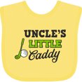 thumbnail image 3 of Inktastic Uncles Little Caddy with Golf Club and Ball Boys or Girls Baby Bib, 3 of 4