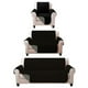 thumbnail image 1 of Juego de Protector Cubre Sala Doble Vista Capitonado MELOCOTTON HOGAR Negro-Gris, 1 of 6