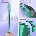 thumbnail image 5 of Compatible with Samsung Galaxy A34 5G Case with Built-in Privacy Glass Screen Protector, Ultra Slim Samsung A34 5G Phone Case Clear for Women Men Shockproof Protective Cover (Green), 5 of 14