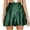 Army Green, variant on yillto Womens Satin Silky Skirts Short High Waist Pleated Ladies A Lined Flowy Summer Mini Skirt