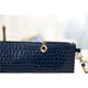 thumbnail image 2 of Fashion Crocodile Patterned Shoulder Bag Crossbody Wallet Purse for Women Ladies (Blue), 2 of 2