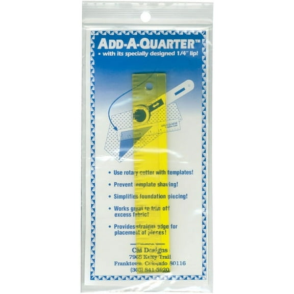 CM Designs Add-A-Quarter Ruler-6"