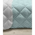 thumbnail image 3 of Chevron Down Alternative Comforter, Classical Compact Design of Zigzags Upped Simplistic Texture Tile Horizontal, Microfiber Quilt for All Season, 5 Sizes, Pale Blue White, by Ambesonne, 3 of 3