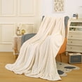 thumbnail image 1 of up to 50% Off WIZUTIZ Summertime Blankets Soft Fuzzy Warm Multifunctional Cover Blanket Napping Blanket Flannel Gift Blankets Bed Cozy Machine Washable White, 1 of 5