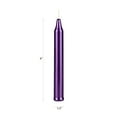 thumbnail image 2 of Mega Candles 20 pcs Unscented Metallic Dark Purple Mini Taper Candle, 4 Inch Tall x 1/2 Inch Diameter, Great for Casting Chimes, Rituals, Spells, Vigil, Witchcraft, Wiccan Supplies, Wax Play & More, 2 of 3
