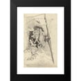 thumbnail image 2 of Eugen Napoleon Neureuther 11x14 Black Modern Framed Museum Art Print Titled - The Happy Squire and His Bride (1840s), 2 of 5