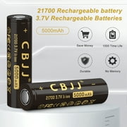 CBJJ 21700 Battery 5000mah Rechargeable 3.7v for Electronic Devices,2-Pack