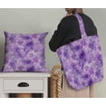 thumbnail image 5 of Soimoi Pure Silk Purple Fabric By the Yard - 42 Inch Wide - Shibori Tie & Dye - Shibori Serenity: Japanese Tie & Dye Artistry Printed Fabric, 5 of 6