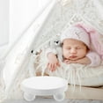 thumbnail image 3 of Mini Props Stool Photography Round Miniature Plant Stand Indoor Decor Wood Riser Rustic Pedestal Newborn, 3 of 6