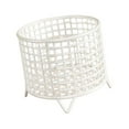 thumbnail image 3 of CoudarTitie Round Metal Wire Basket 5.91x5.31" Container Versatile Drain Basket Mesh Storage White, 3 of 9