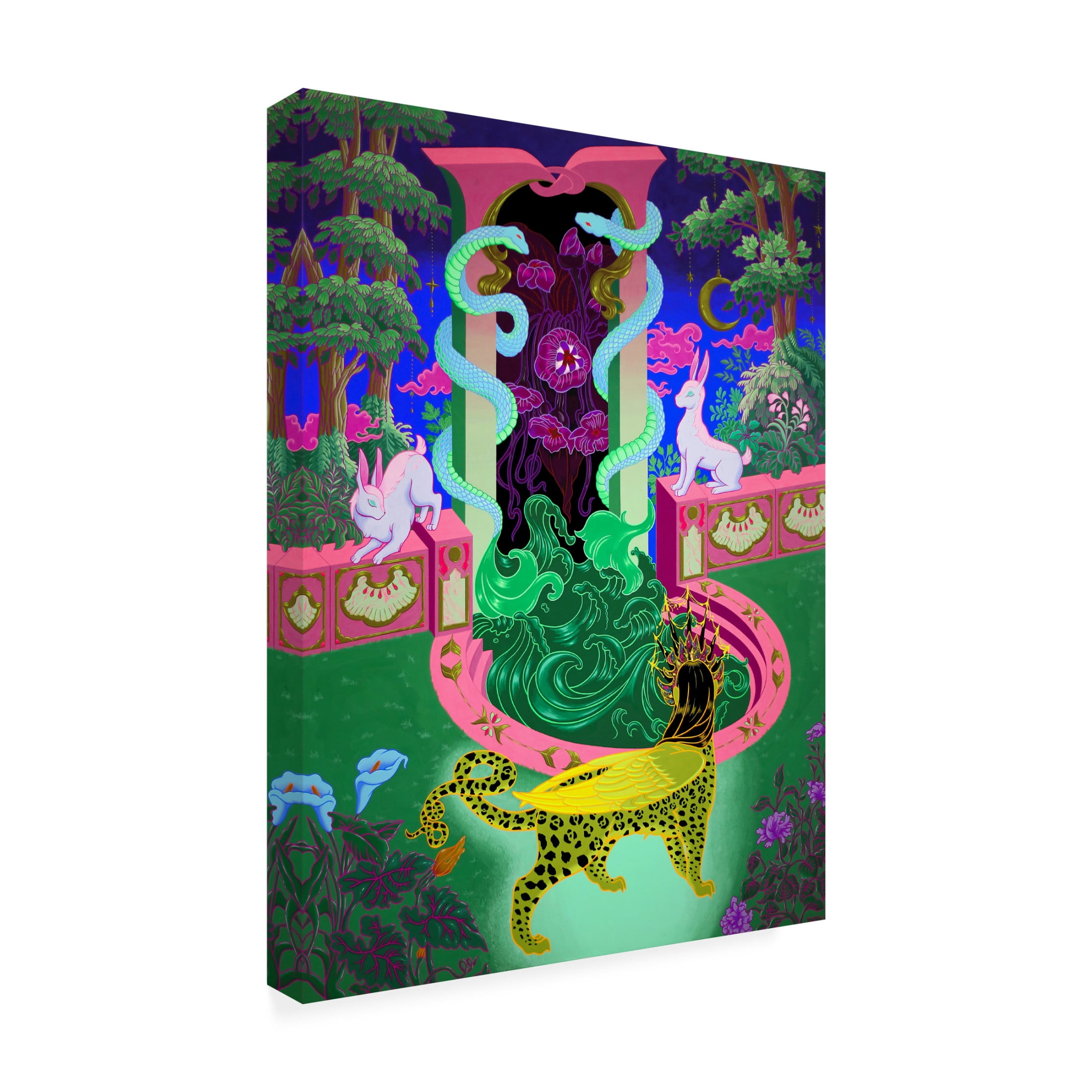 Tsz Kam 'Sphinx's Clearing, 2022' Canvas Art - 18 x 24 Inches