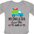 thumbnail image 4 of Inktastic My Oma and Opa Love Me Grandson Truck Boys Long Sleeve Baby Bodysuit, 4 of 5