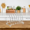 thumbnail image 3 of KAKOWELY bread rack Metal Handle Toast Holder Desktop Toast Rack Daily Use Toast Bread Rack5.51"X4.72"X2.6", 3 of 5