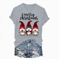 thumbnail image 2 of Towmus Women Christmas Shirt Fall Graphic Crew Neck Tee Shirt Casual Summer Tops Short Sleeve Clothes, 2 of 6