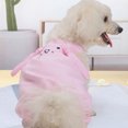 thumbnail image 3 of Flmtop Dog Dress Plaid Printing Round Neck Polyester Four-legged Pet Skirt for Party Pink, 3 of 9
