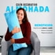 thumbnail image 2 of Almohada Cojín Abrazable Pelo Largo Suave Decorativo Colores Aqua, 2 of 6