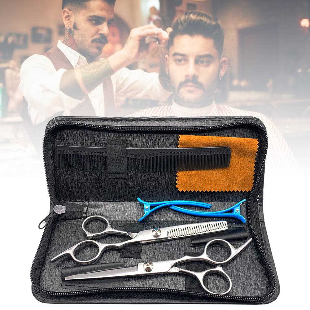 Professional Haircut Set Hairdresser Scissors Set with Hair Cutting  Scissors Thinning Shear Hair Cutting Scissors Kit for Children Men Women Hair  Styling Daily Care 