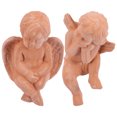 thumbnail image 2 of 2pcs Adorable Angel Adornments Pottery Small Angel Flowerpot Decoration For Home, 2 of 9