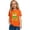 Orange, variant on YUEHUA Toddler 100 Day of School Short Sleeve Shirt for Boys Kid Grils, My Happy 100th Day of School T Shirt