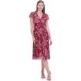 thumbnail image 1 of Jessica Howard Robe Midi à Imprimé Cachemire pour Femmes, Multicolore, Petite, 12P, 1 of 1