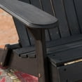 thumbnail image 3 of GDF Studio Cartagena Outdoor Acacia Wood Folding Adirondack Loveseat, Dark Gray, 3 of 8